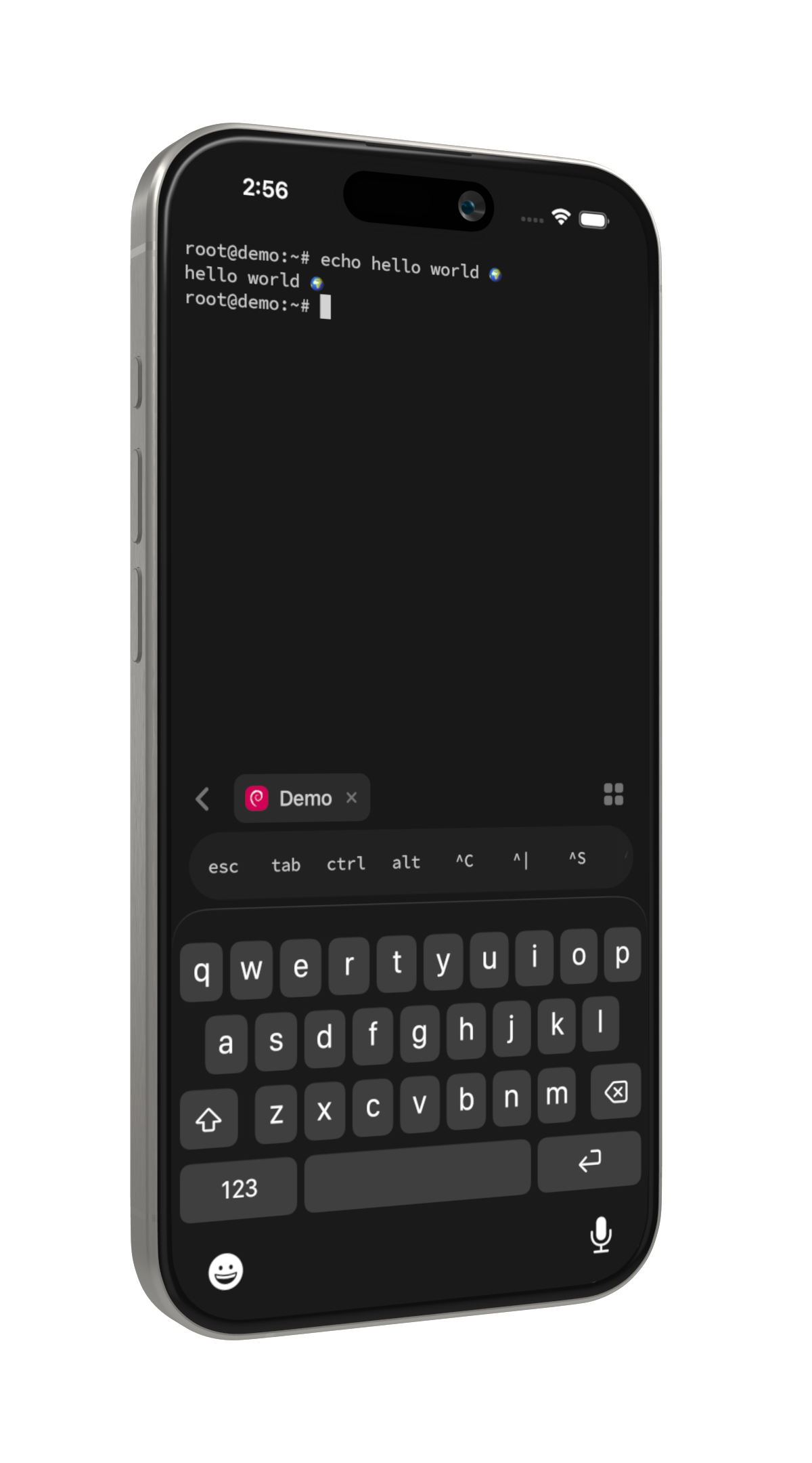 Conduish terminal session on mobile